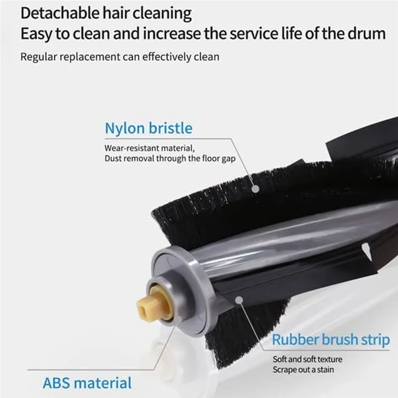 AB43-For Ecovacs Deebot X1 Omni X1 Turbo Vacuum Cleaner Main Side Brushes Hepa Filters Mop Cloth Dust Bags Replacement Spare Par