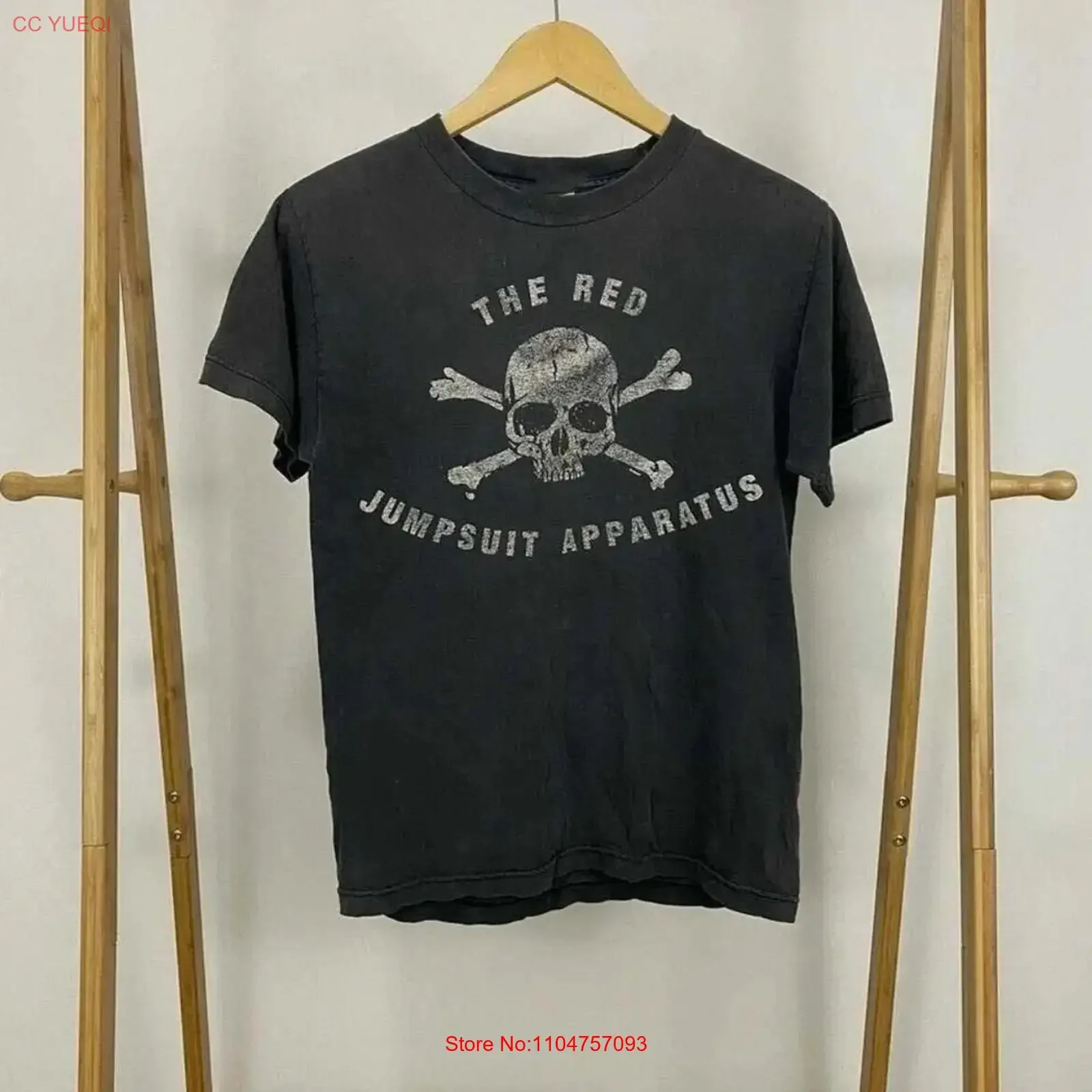 The Red Jumpsuit Apparatus Band Black 100_ Cotton T Shirt vintage Washed streetwear fashion designer clothes Versatile Soft