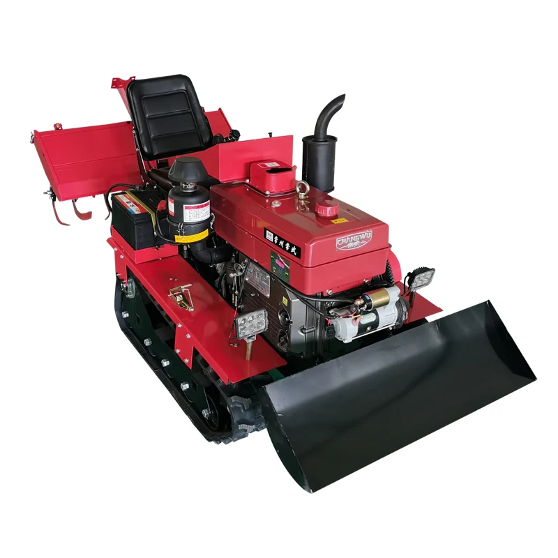 

Индивидуальный Высокоэффективный Вездеходный Малогабаритный Сельскохозяйственный Гусеничный Трактор-Культиватор для Вспашки и Обработки Почвы