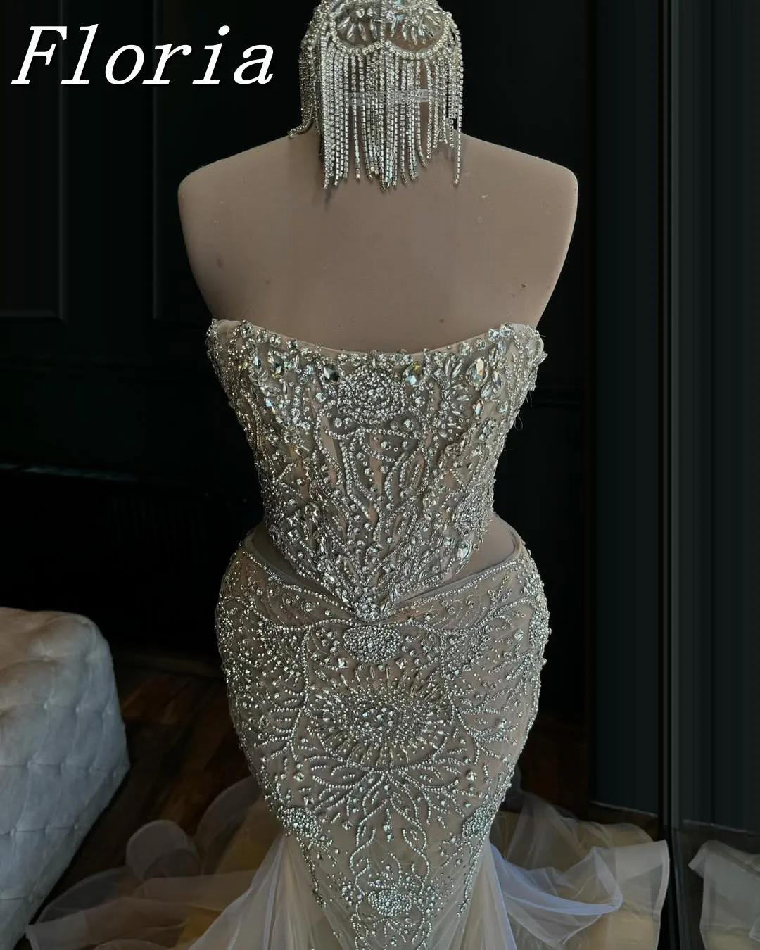 

Silver Mermaid Evening Dress 2025 off Shoulder Beaded Princess Style for Birthday Party Special Occasions Customized