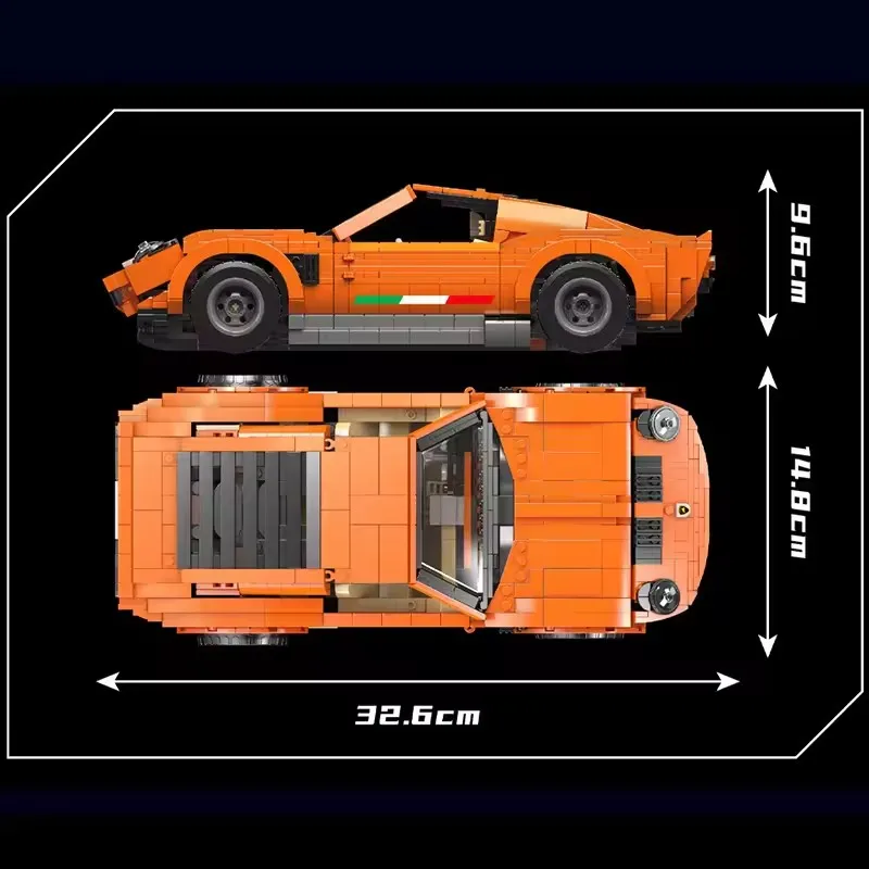 1642 個テクニカル ミョウラ モールド キング 10116 組み立てキット レーシング スポーツカー コンストラクター教育玩具子供クリスマスギフト