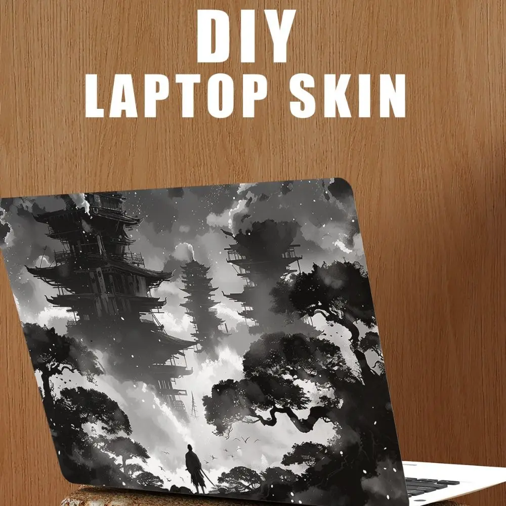 Universal 15 16 17 Inch Laptop Sticker Skins Japanese Style A+C Side DIY Protective Film Waterproof Scratch-proof