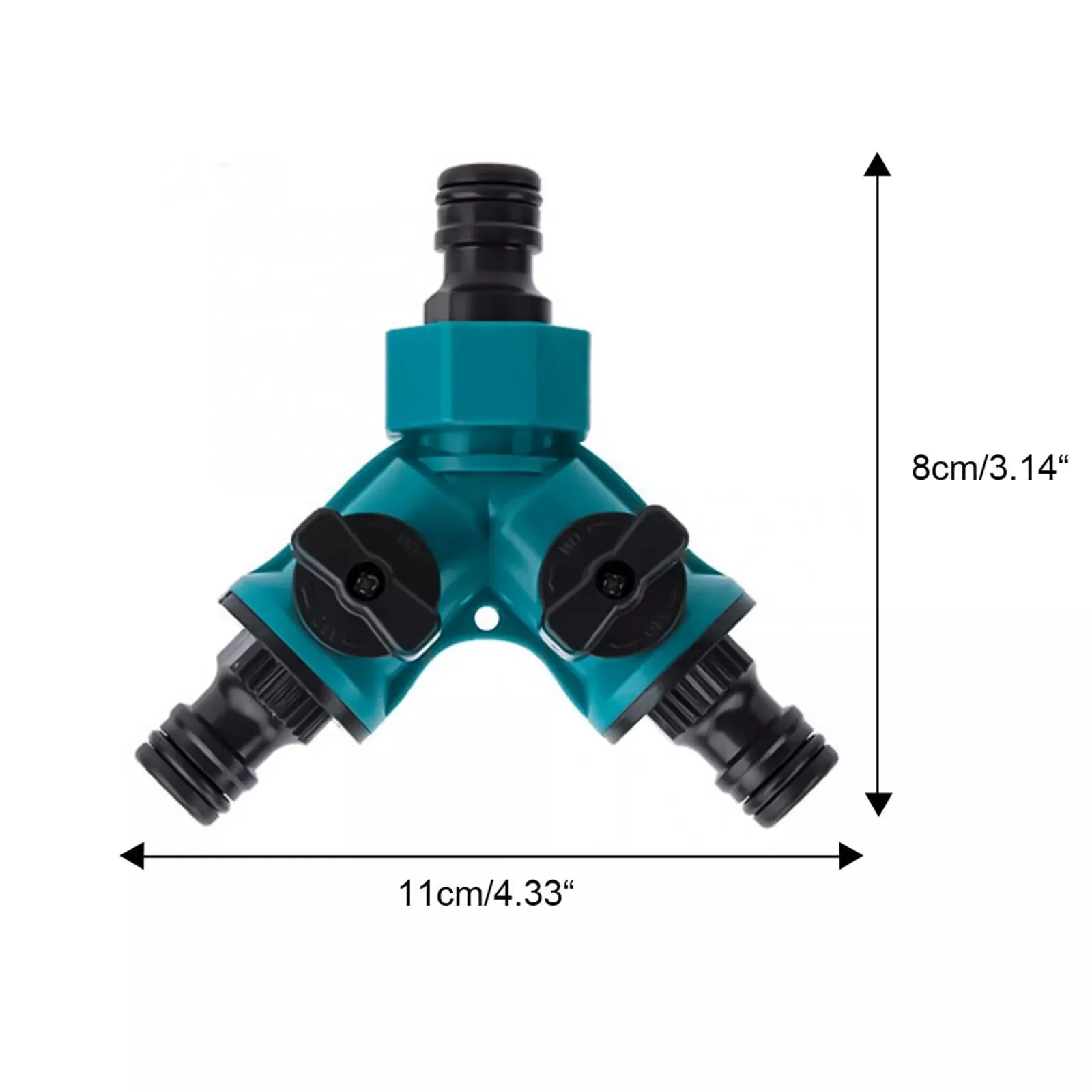 Szybkozłączka do wody ogrodowej zawory rura wąż wyłączania rozdzielacza wody w kształcie litery 2 złącze 3/4 \
