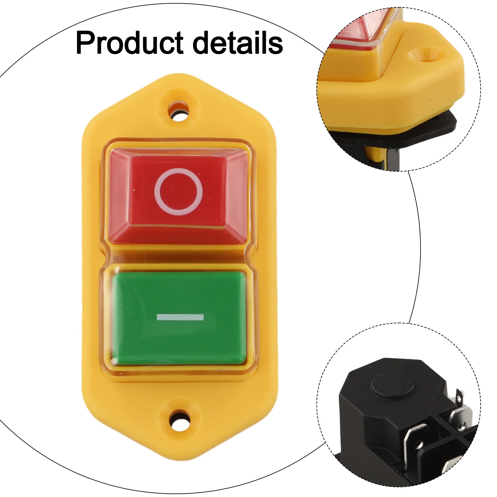 77*62*38mm Electromagnetic Switch 5 Pin Wiring Switch Solution Power Control Power Tool Switch 16A Rated Current