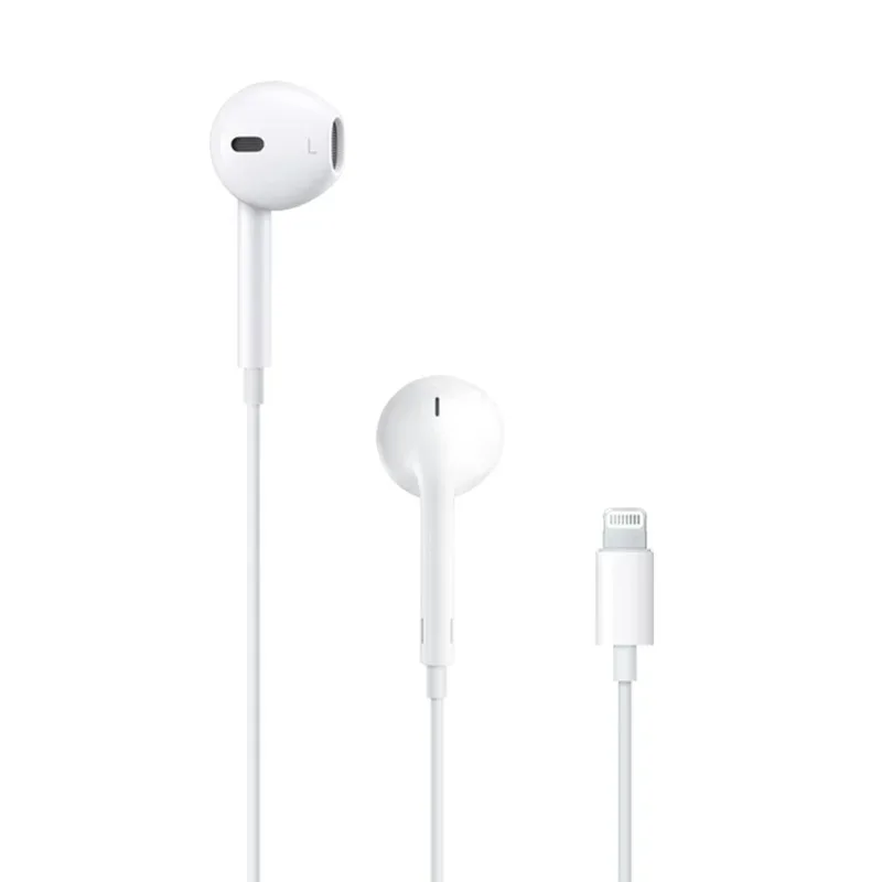 سماعات Apple EarPods الأصلية (USB-C)، وسماعات الأذن مع موصل Lightning، وسماعات Apple EarPods (قابس سماعة الرأس 3.5 مم) لهاتف Iphone 13-16Pro IPad