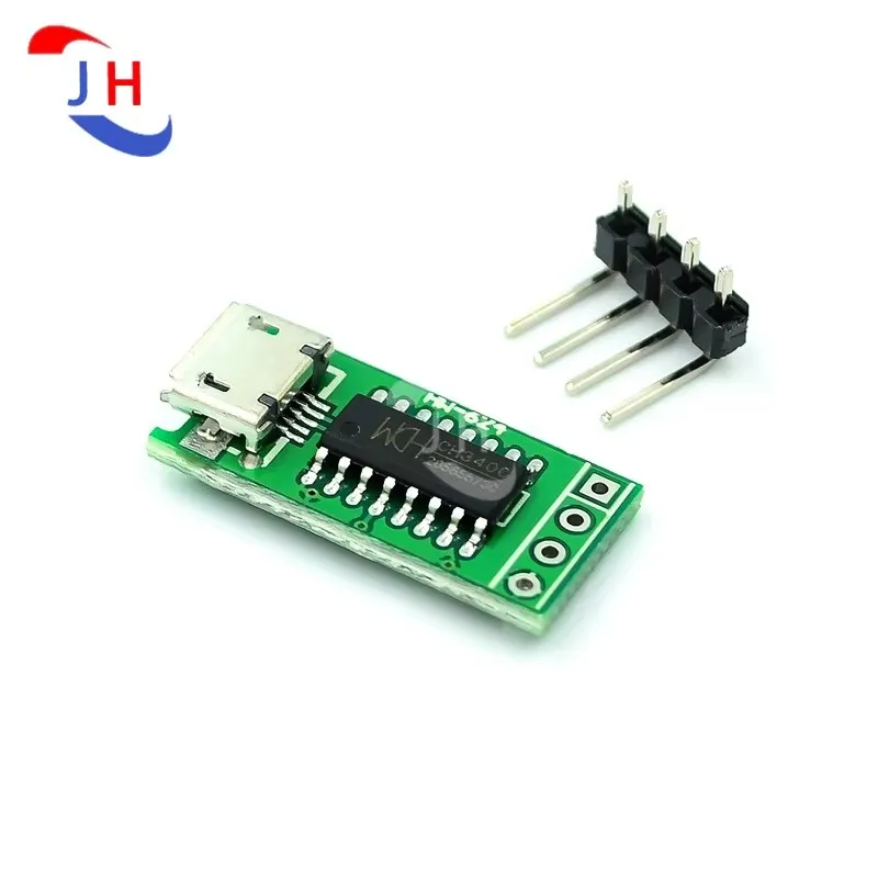 1PCS New CH340C Micro USB to TTL Serial Port ISP Download Module 5V/3.3V Replace CH340 CH340T For STM32 51 With DuPont Line