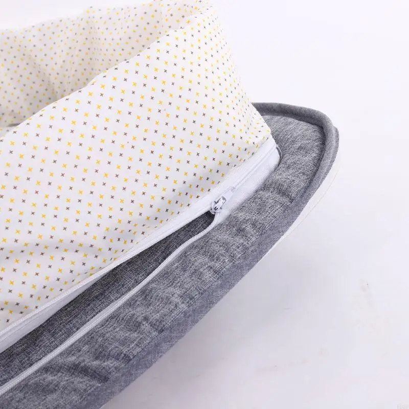 E06F Portable Baby Crib Netting Folding Baby Bed Net Summer Newborn Sleep Bed