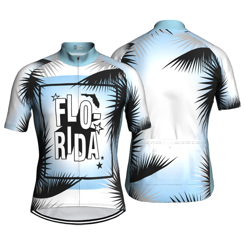 Florida Cycling Jersey, Cycling Clothes, Short Sleeve Top, Bike Roadt, Bicycle Downhill Wear Shirt, Cyclist Race, MTB