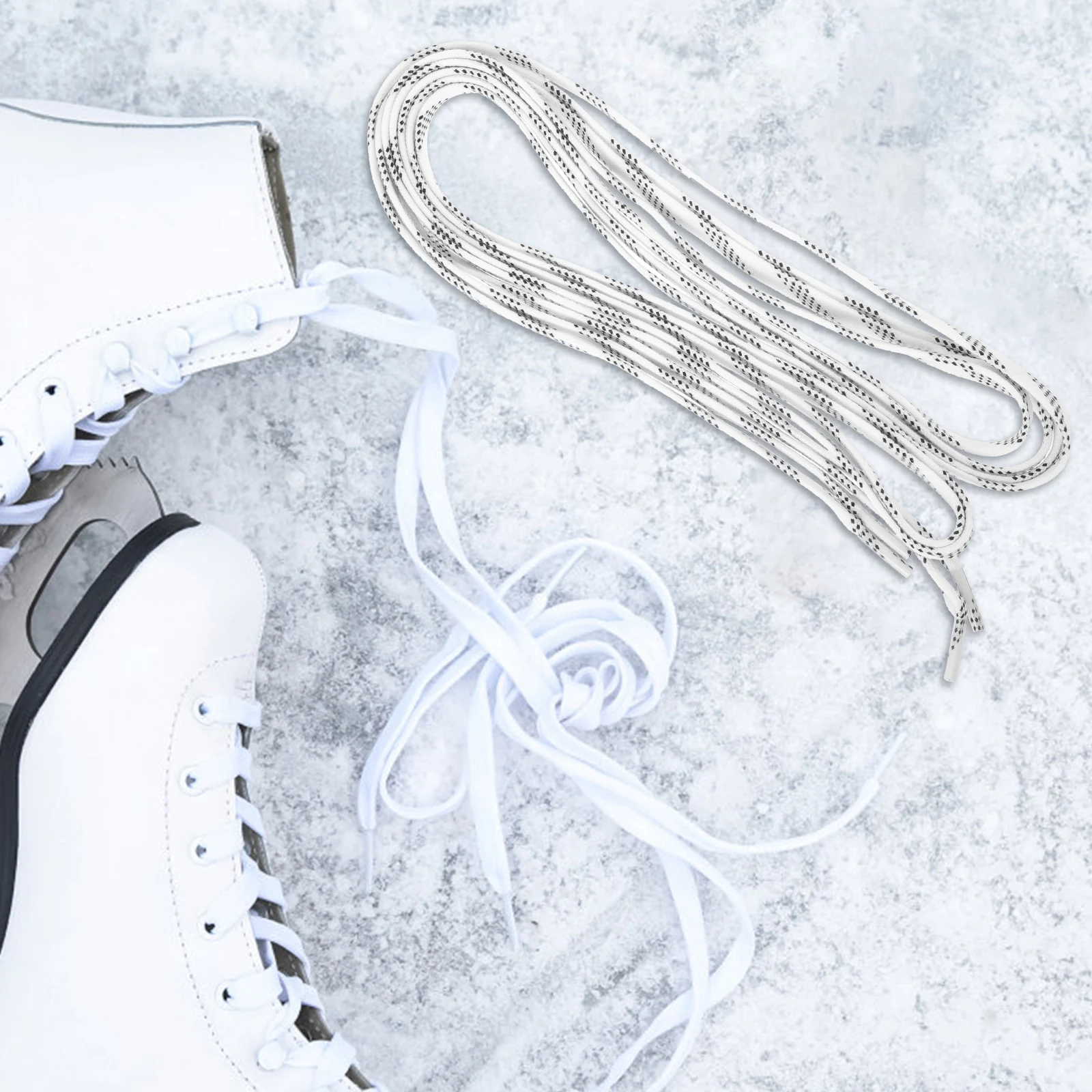 

1Pair Ice Skates Laces Sturdy Polyester Flat Laces for Roller Skates Ski Boots Sports Shoes Reliable Grip Comfort Fit