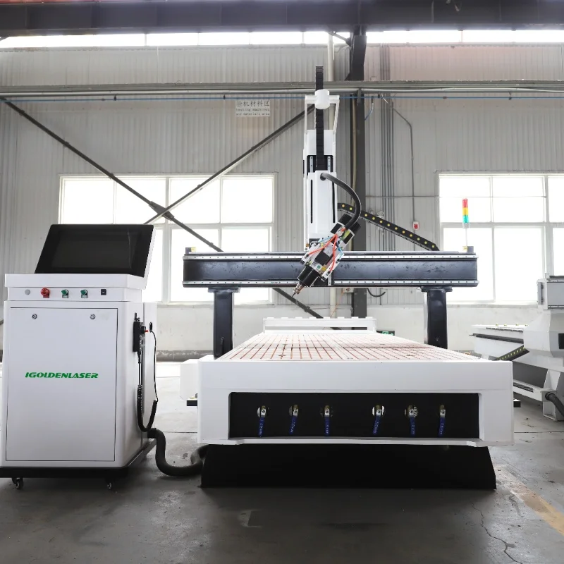 Factory direct sale 1325 CNC woodworking milling machine with 180-degree rotating spindle for making wooden furniture