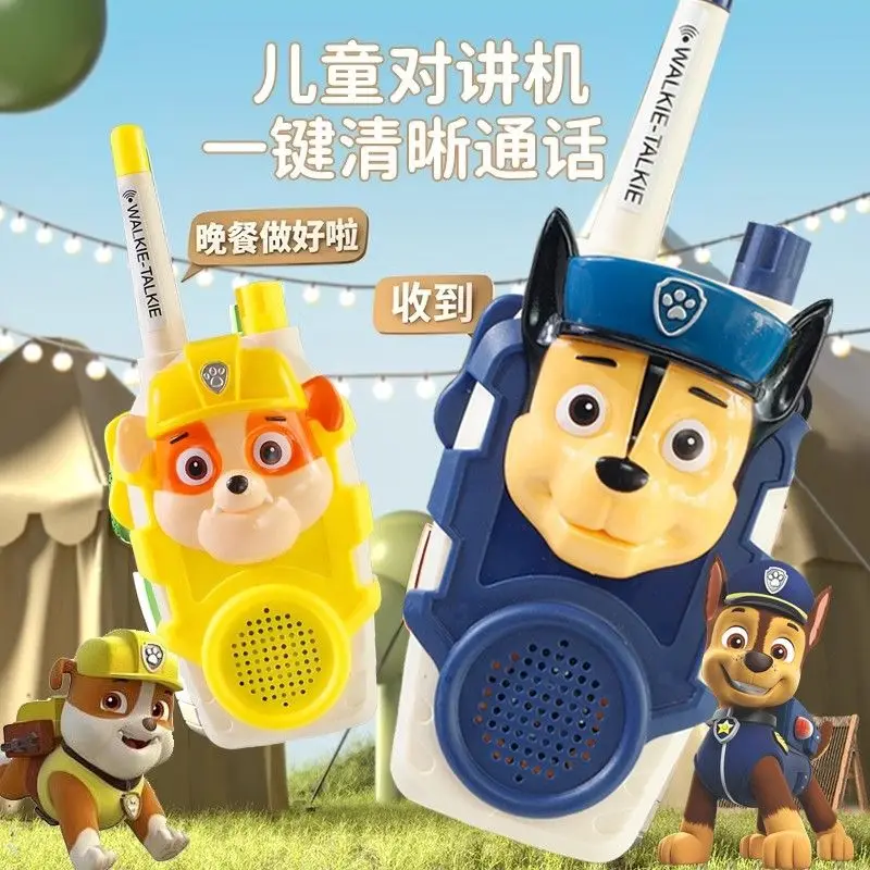 Hot Paw Patrol Chase Walkie Talkie Toys For Boys Girls Radio Contact Walkie Talkie Toys Cartoon Skye Anime  New Year Gift