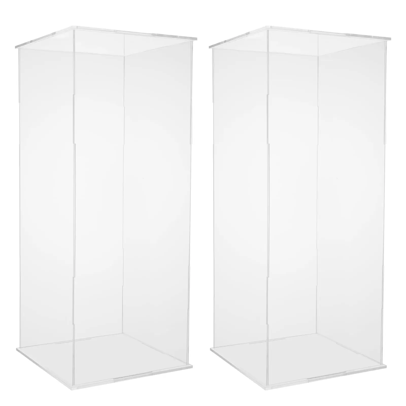 

2 шт. Подставка для художественной скульптуры высотой 23,6 дюйма, акриловая подставка для цветов, прозрачная подставка для дисплея для свадьбы, рождения