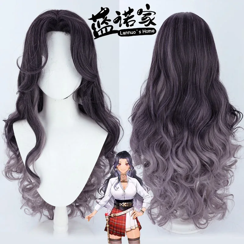 

Virtual YouTube Vtuber Scarle Yonaguni Cosplay Wig Halloween Carnival Party Props Synthetic Hair Heat Resistant Fiber + Wig Cap