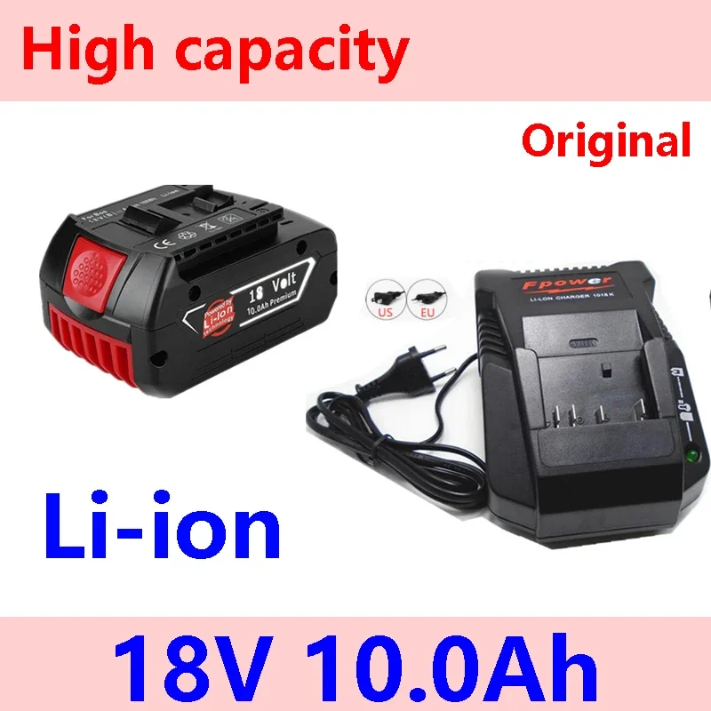 18V 10000mAh Ersatz Batterie für Bosch 18V Professionelle System Cordless Werkzeuge BAT609 BAT618 GBA18V80 21700 Zelle