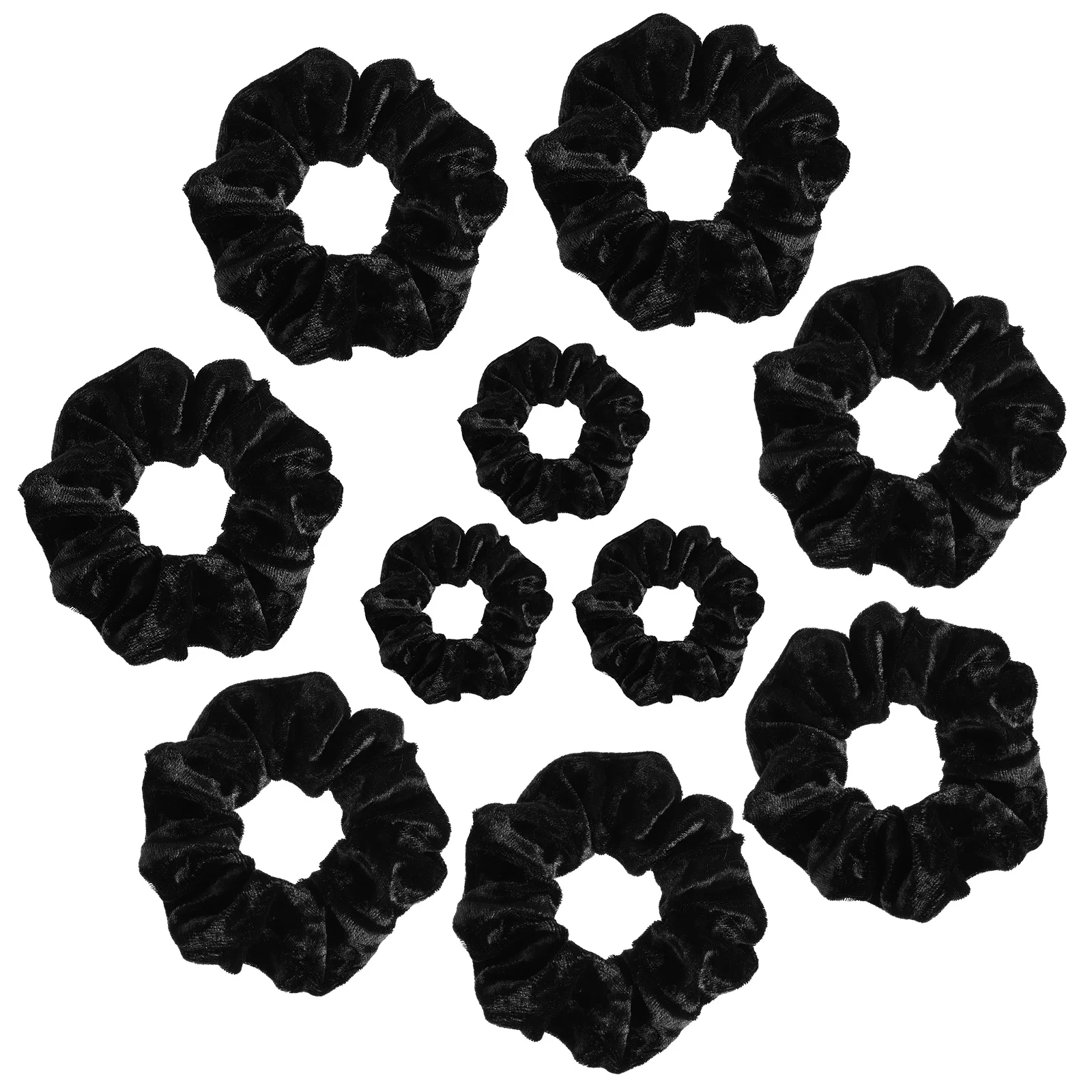 Hair for Women Black Scrunchy Pins Products Hairnets Ribbon Accessory Bobbles Simple