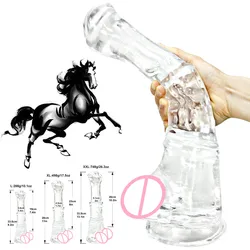 10.2in cavallo Dildo pene realistico cazzo masturbatore femminile gigante animale Dildo ventosa Plug anale giocattolo del sesso per le donne adulti 18