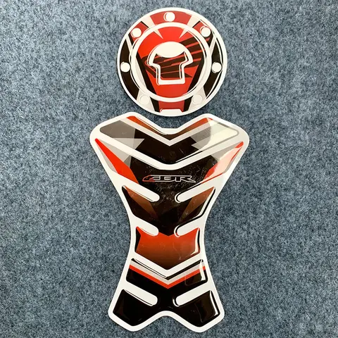 For Honda CBR Body Decoration Anti Slip Scratch Stickers 3D Carbon Fiber Motorcycle Fuel Tank Pad Cover Protector Decal Stickers
