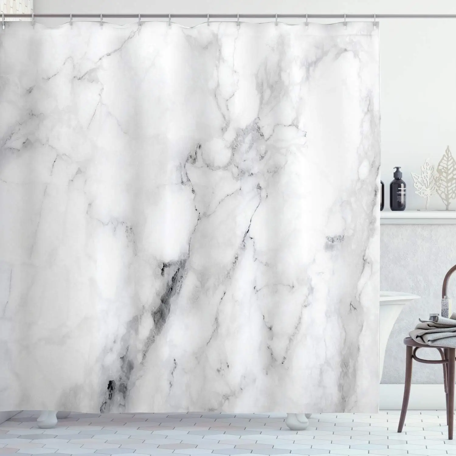 

Занавеска для душа с мраморным принтом, каменная поверхность, узор, треснувшие линии и полосы, дисплей, тканевый набор для декора ванной комнаты
