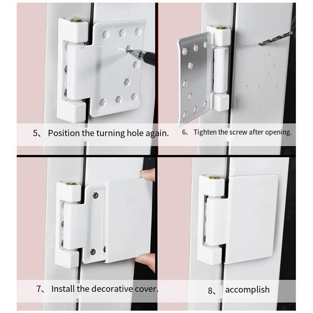 Rust Resistant Baking Paint Coated Window Hinges for Long Lasting Performance in High Areas and Outdoor Frames