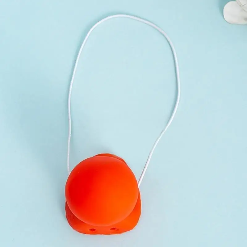 652F Disfraz payaso Nariz payaso Tocando bocina Nariz payaso chirriante para Halloween Navidad