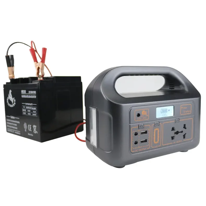 Lead Acid Battery With LED Light Portable Power Station Energy Storage 150W Solar Generator with Solar Panels Completed Set