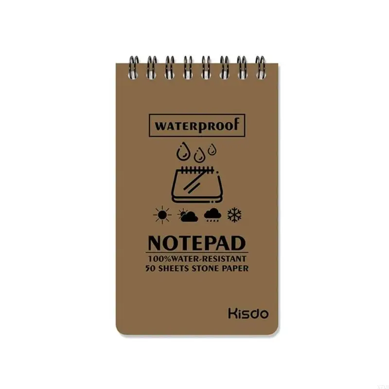 X7XB Pocket Notebook Notepad Waterproof Waterpad Viết trong các hoạt động ngoài trời Notebook Rain