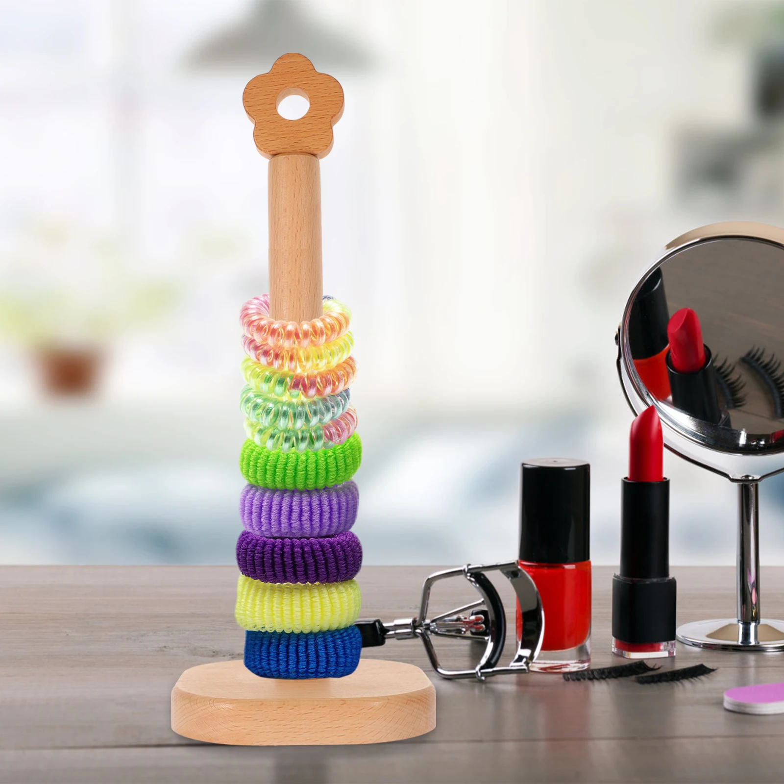 

Hairb Scrunchies Scrunchie Holder Display St for Bracelets Watch Paper Towel Holder Bracelet Rack Vertical Tower Rack