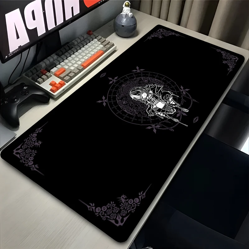 

Mouse Pad Laptop Black And White Anime Mousepad Hololive Girl Shiori Novella Desktop Mouse Mat PC HD Print Kawaii Keyboard Pad