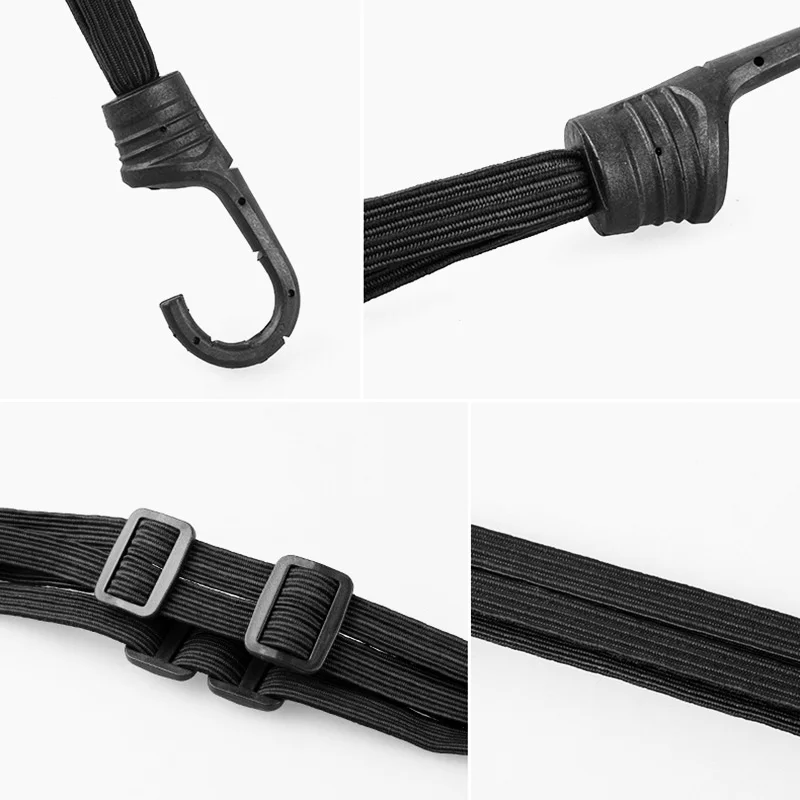 BDJ Helmet Rope 60CM Motorcycle Accessories Hooks Luggage Retractable Elastic Rope Fixed Strap Helmet Luggage Net