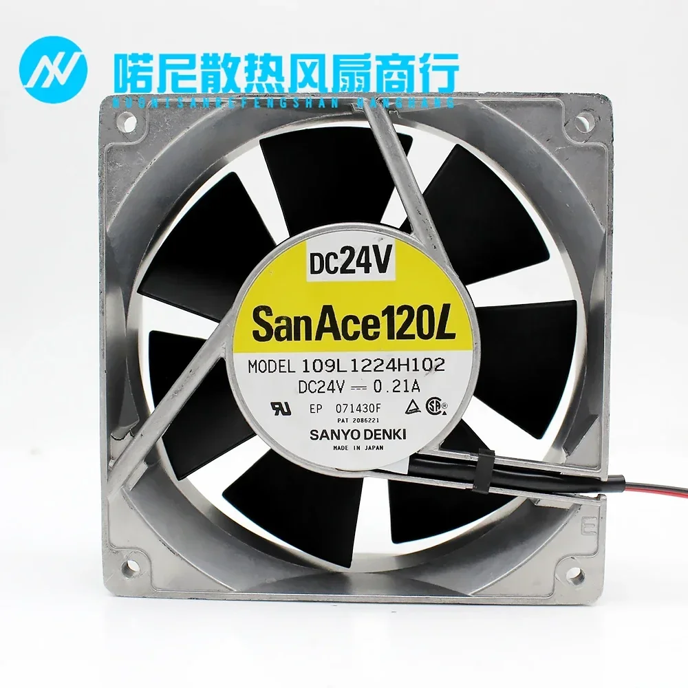 109L1224H102 DC24V 0.21A  for SANYO 12CM 12038 120x120x38mm aluminum frame cooling fan