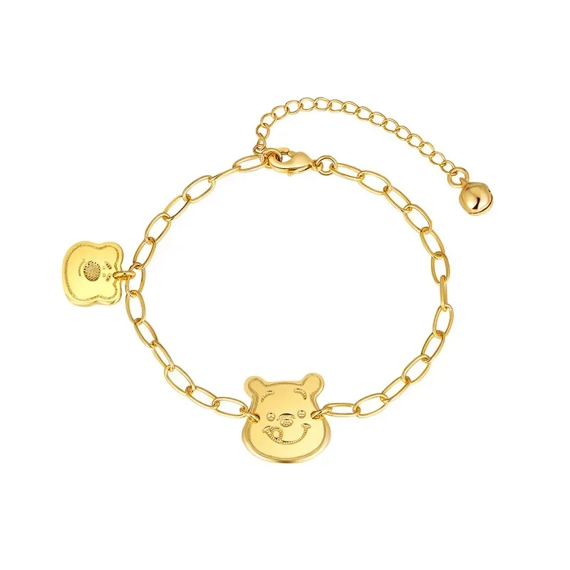 Disney Winnie The Pooh Bracelets Cartoon Peripherals Cute Jewelry Accessories Fashion Women Girlfriends Birthday Christmas Gifts