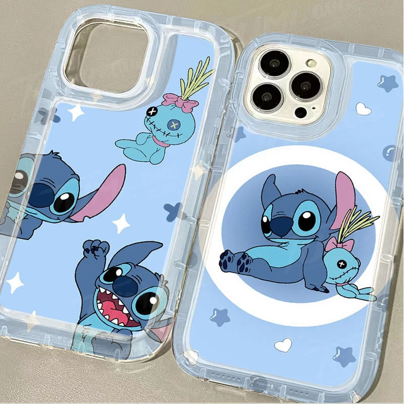 Cute Disney Stitch Angel Case for Xiaomi 13T 12T 14 13 12 12X 12S 11 Lite 10 11i POCO X6 Pro X3 NFC X4 GT X5 F3 F4 F5 Back Cover