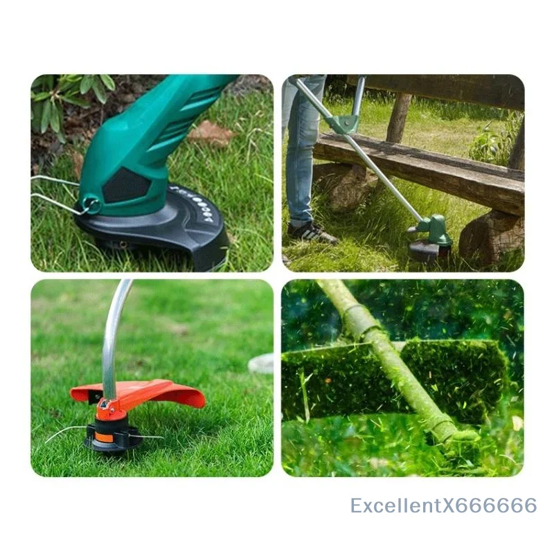 1 Set Durable Grass Trimmer Blade Base Set With 2 Sharp Blades Fit For Garden Lawn Weed Cutting