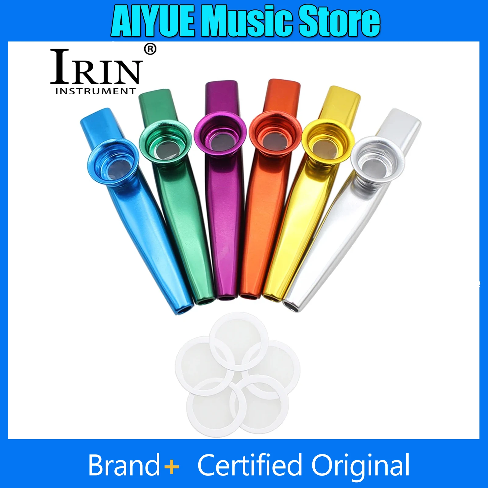 

Kazoo Metal Colourful Kazoos Orff Musical Instruments Flutes Diaphragm Mouth Kazoos Guitars Mate Lightweight Kazoo