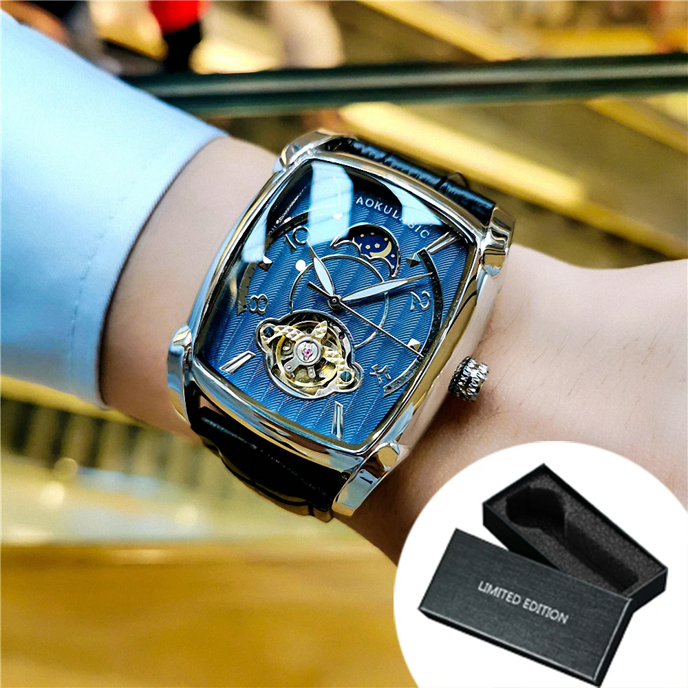Men's Luxury Automatic Moon Phase Watch