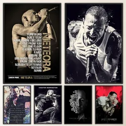 Legenda rocka-plakat C-Chester-Bennington fantazyjna naklejka plakat na ścianę do salonu Bar dekoracja w stylu Vintage malowanie środka