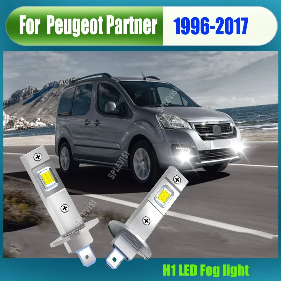 2x H1 Bulb 448 12V 80W Fog Light Lamp top brightness All-Weather Visibility For Peugeot Partner 1996 1997 1998 1999 2000-2017