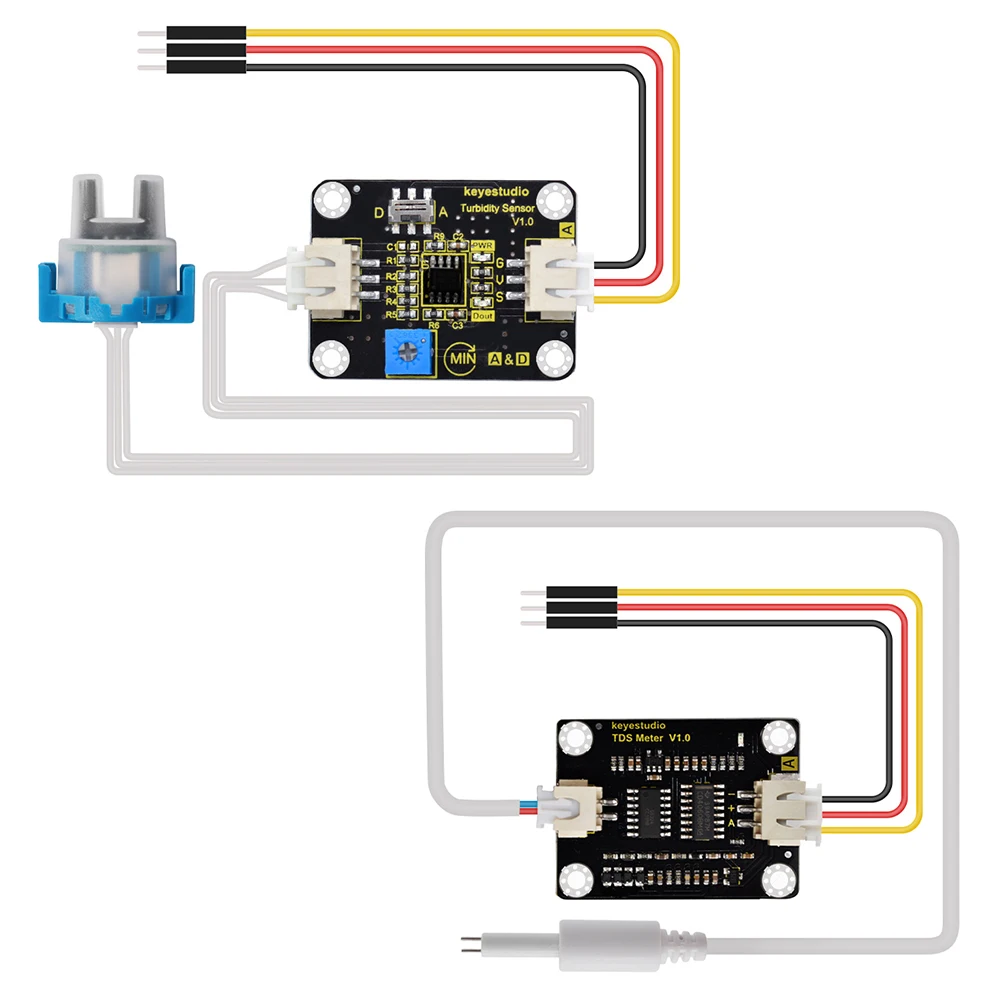 Keyestudio miernik czujnika TDS V1.0 płyta/czujnik mętności miernik wody filtr pomiar jakości wody dla Arduino Unor3 projekt DIY