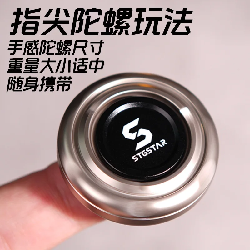 Nuevo Fidget Slider magnético, Spinner de trinquete de Metal, juguete EDC silencioso PushPull para aliviar la ansiedad, enfoque, reductor de estrés portátil