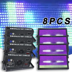 LEDストロボ効果ステージライト,djディスコ,コンサート,ライブショー,馬のレーシングランプ,rgbw,48 8ゾーン,ピース/ロット