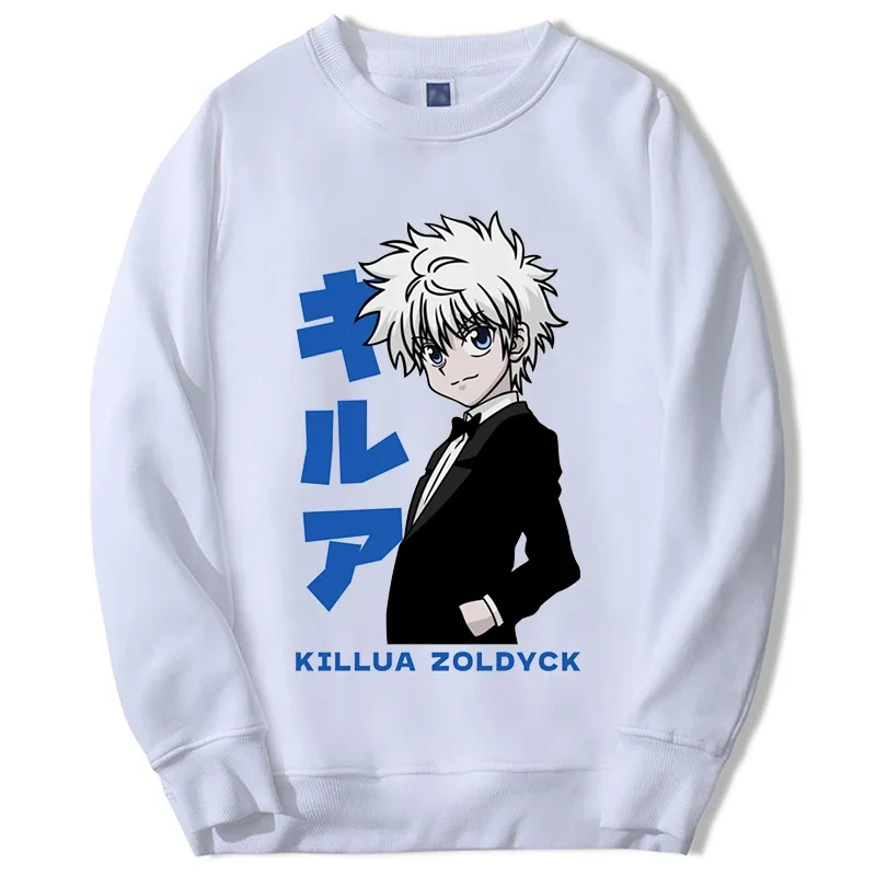 

Hunter x Hunter sweatshirt hoodies mens 2024 Japan hot anime killuo Zoldyck pullover oversize round neck crewneck sudaderas