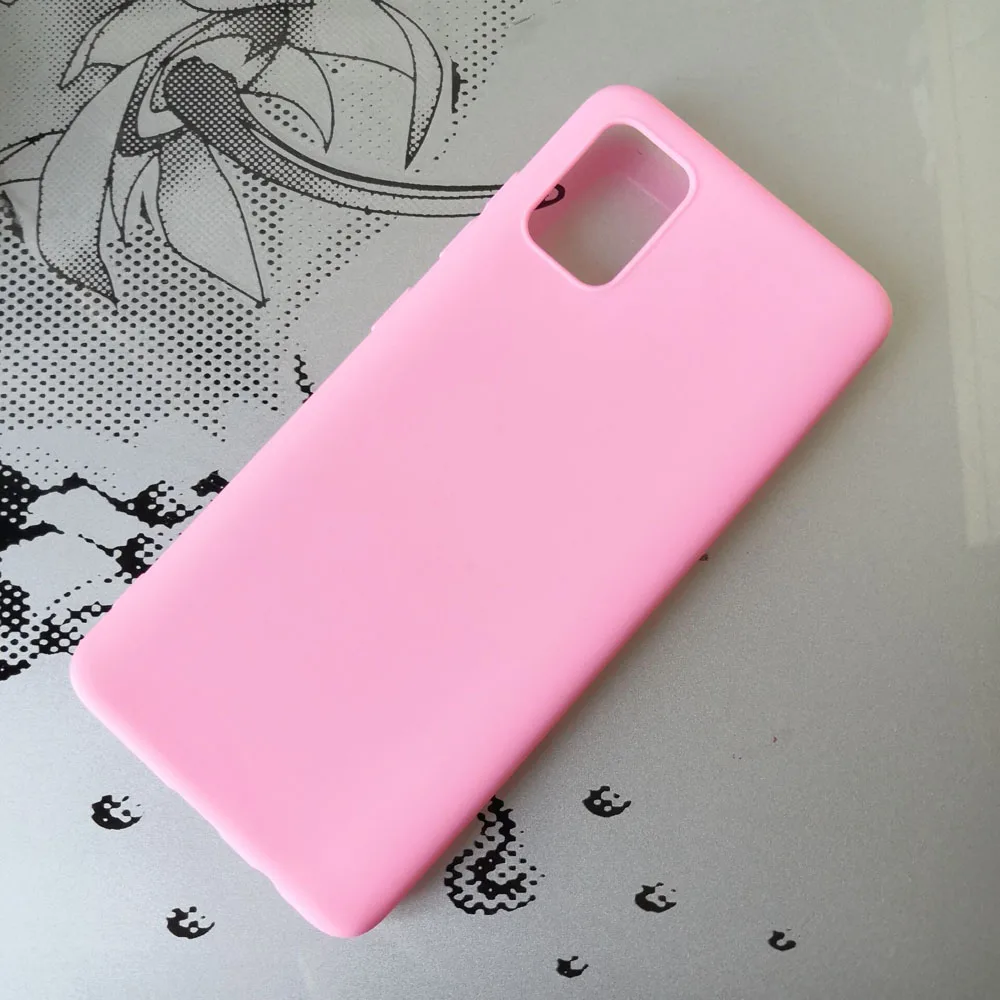 For Samsung A51 Matte silicone soft Candy color Case for Samsung Galaxy A51 Matte Soft Back Phone Cover For Smsung A51 Cases