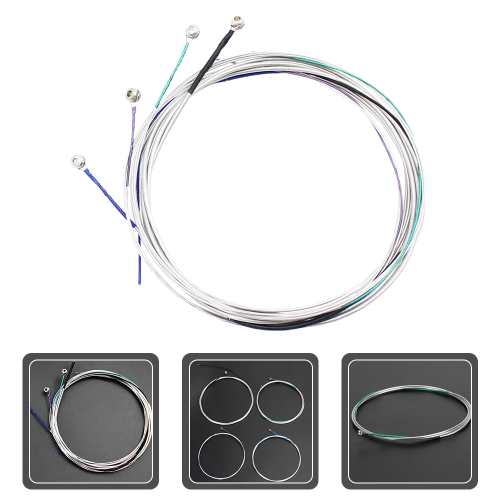

1 set 1 Set Professional Metal Cello Strings 4-String Violoncello Replacement Durable Resonant Sound Standard Tension String Set