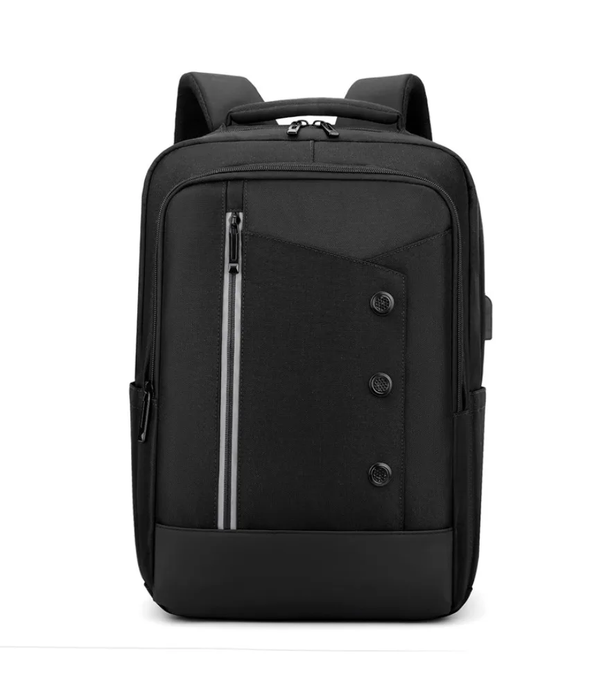 Backpack 15.6-inch large-capacity computer bag Men's backpack can be printed with multi-functional business backpack.