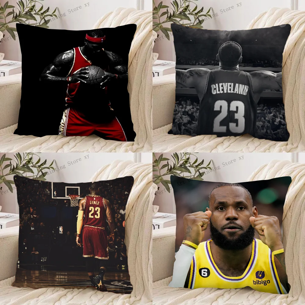 1 قطعة كرة السلة ستار L-ليبرون جيمس كيس وسادة وسادة مربعة غطاء الوسادة غرفة نوم أريكة غرفة الديكور غطاء وسادة غير رسمي