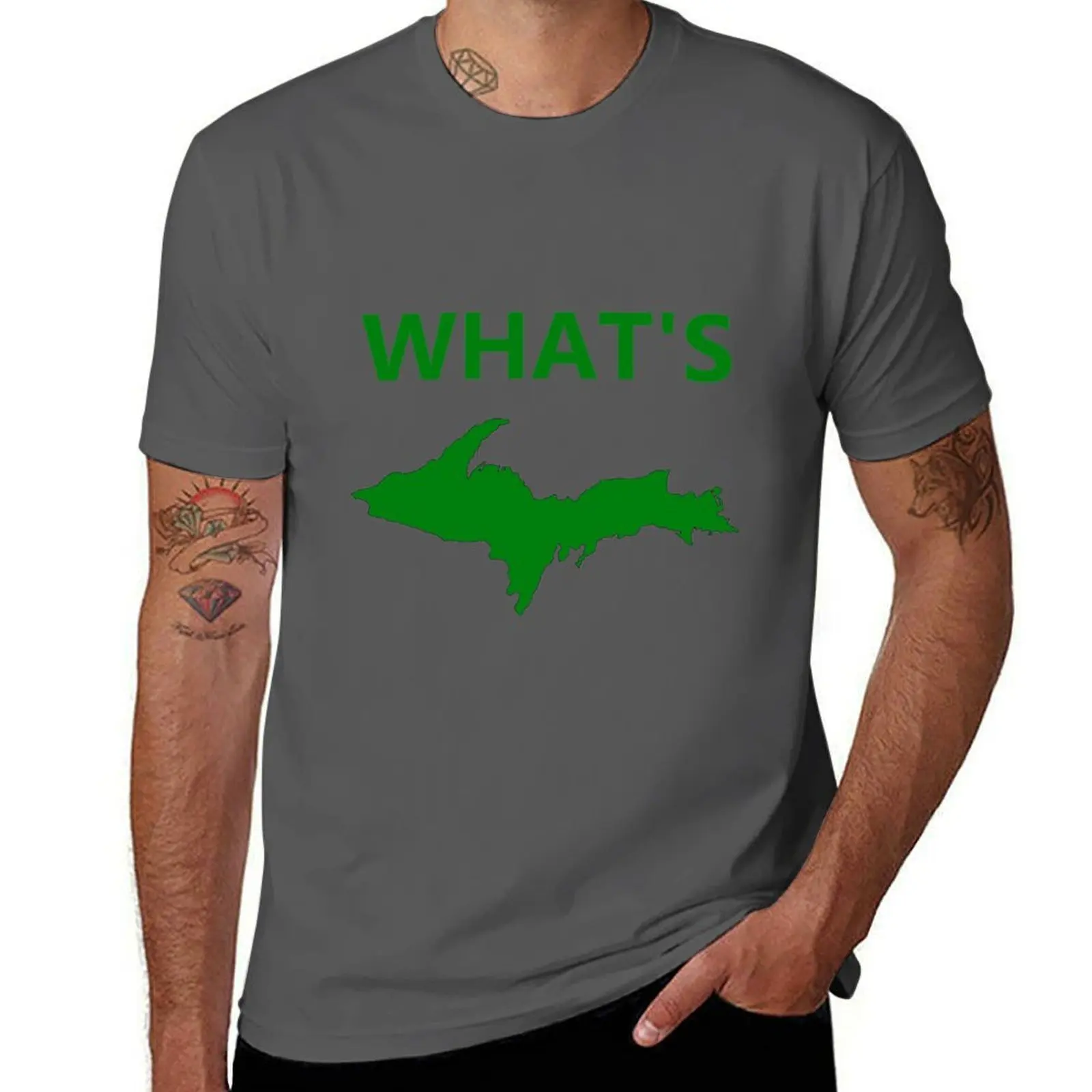 

Upper Peninsula Michigan What's Up T-Shirt t shirts for man cotton funny funny t shirts man T-Shirt