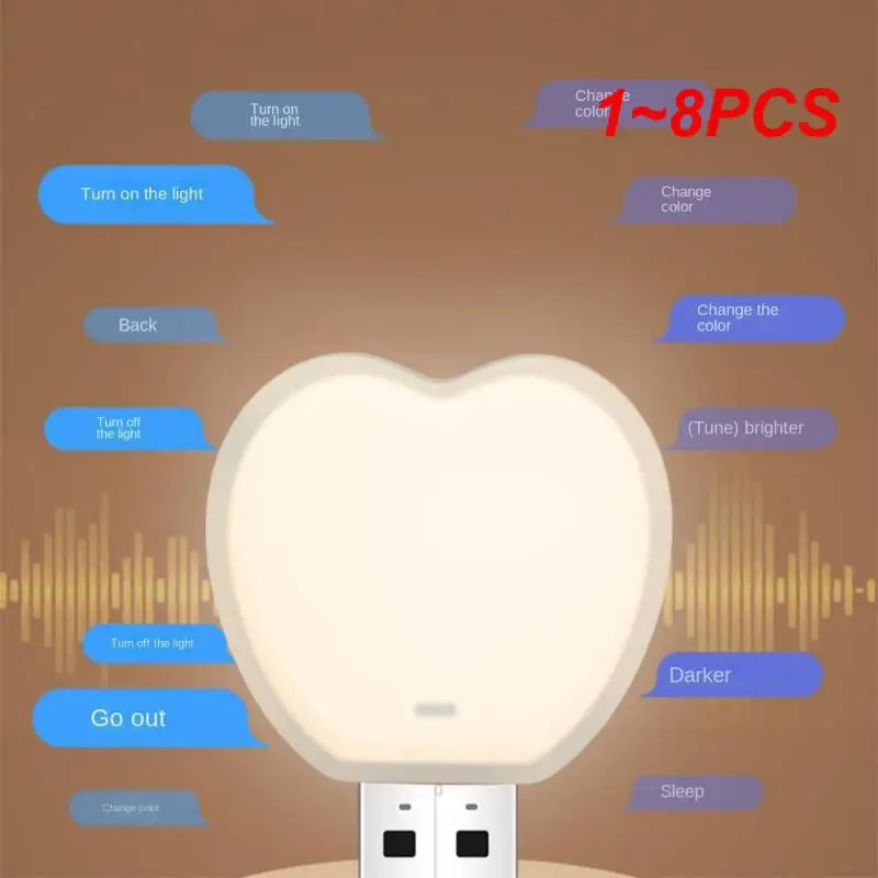 

Умная лампа для спальни, 1-8 шт., с подключением к USB