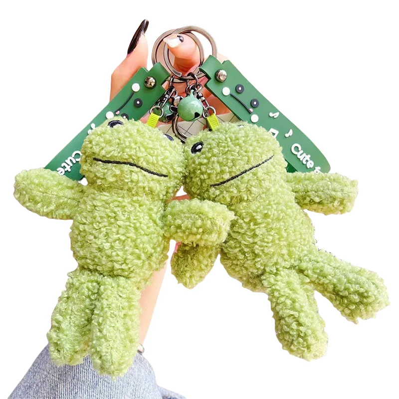 Creative Frog Toy Plush Keychain Decoration Kindergarten Gift Giveaway Teacher Student Award For Boys Girls Coin Bag Ornaments