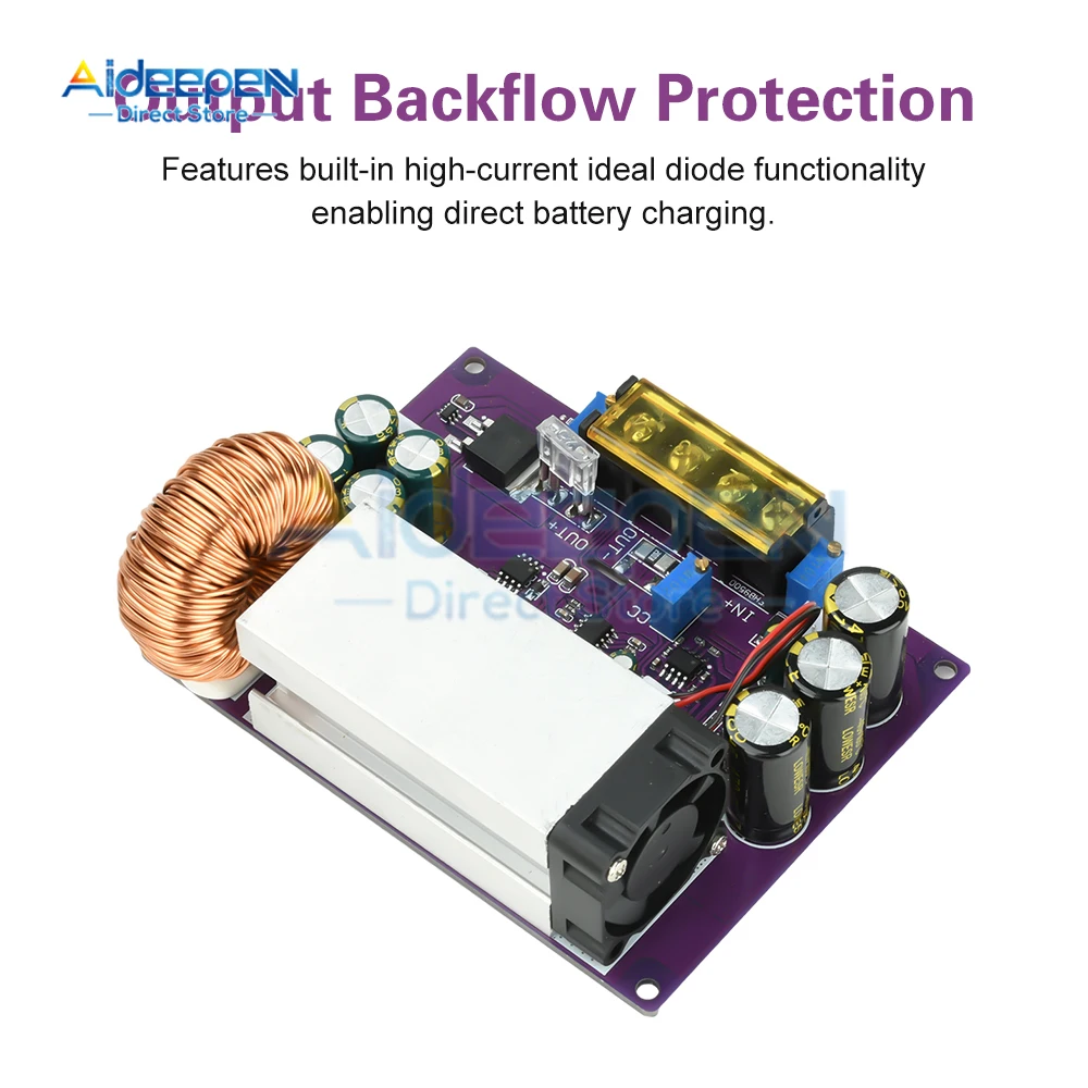 

Регулируемый понижающий модуль постоянного тока от 18-90 В до 2-60 В, 0-25 А, 800 Вт, MPPT, контроллер солнечной зарядки для универсальной зарядки литиевой батареи