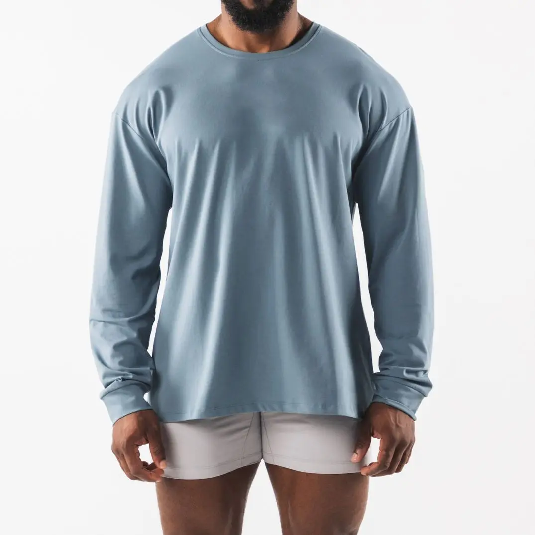 

New Sports and Casual Long-sleeved T-shirt Men's Loose Outdoor Fitness Basketball Running Sports Base Shirt